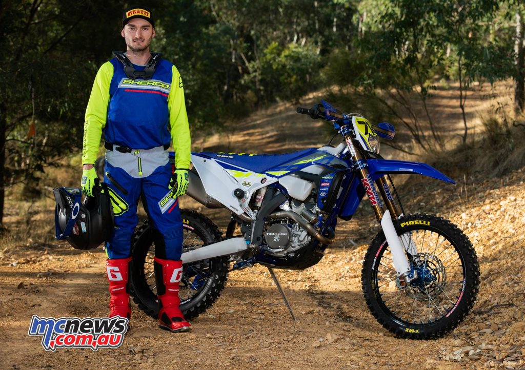 Jonte Reynders and his four-stroke Sherco 300 SEF Factory